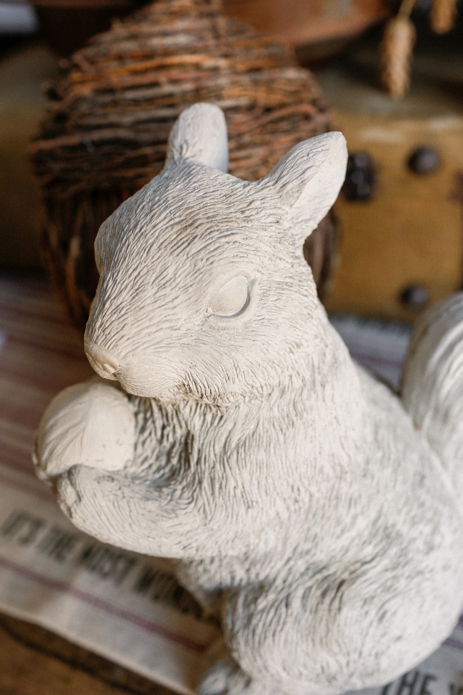 Vintage Concrete Squirrel