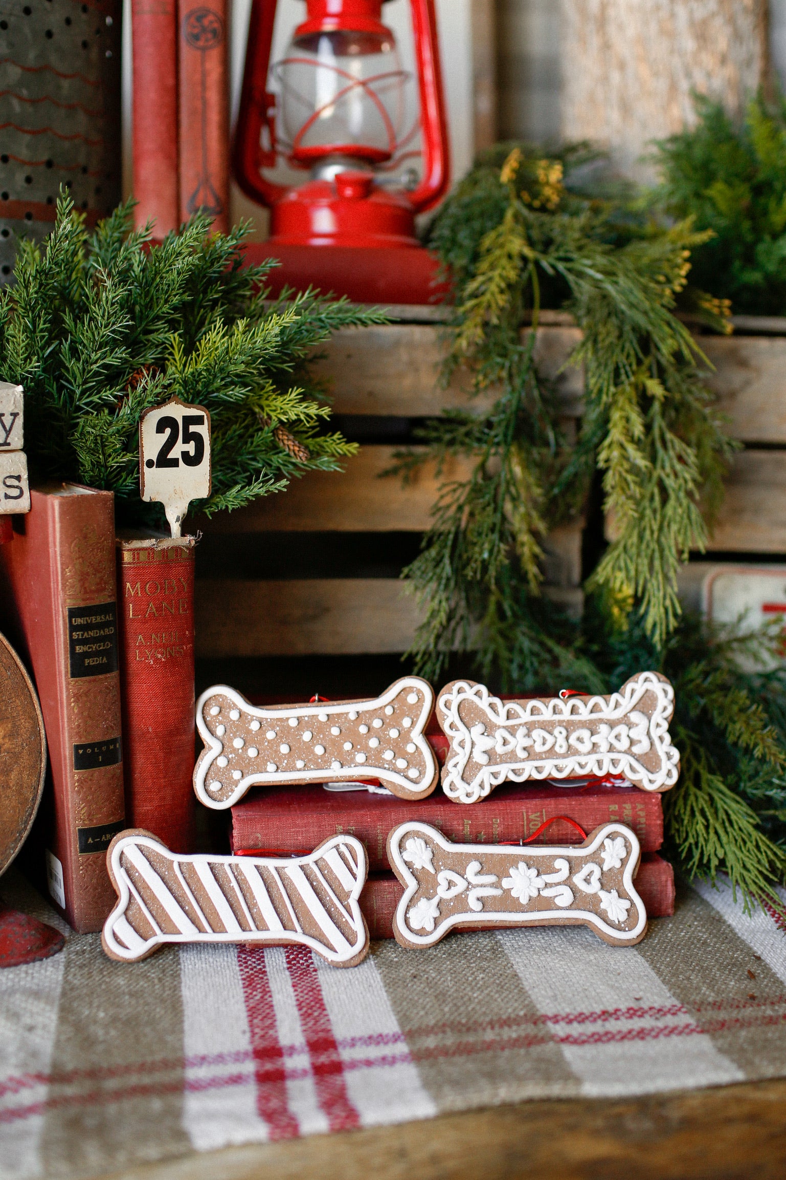 Gingerbread Dog Bone Ornament