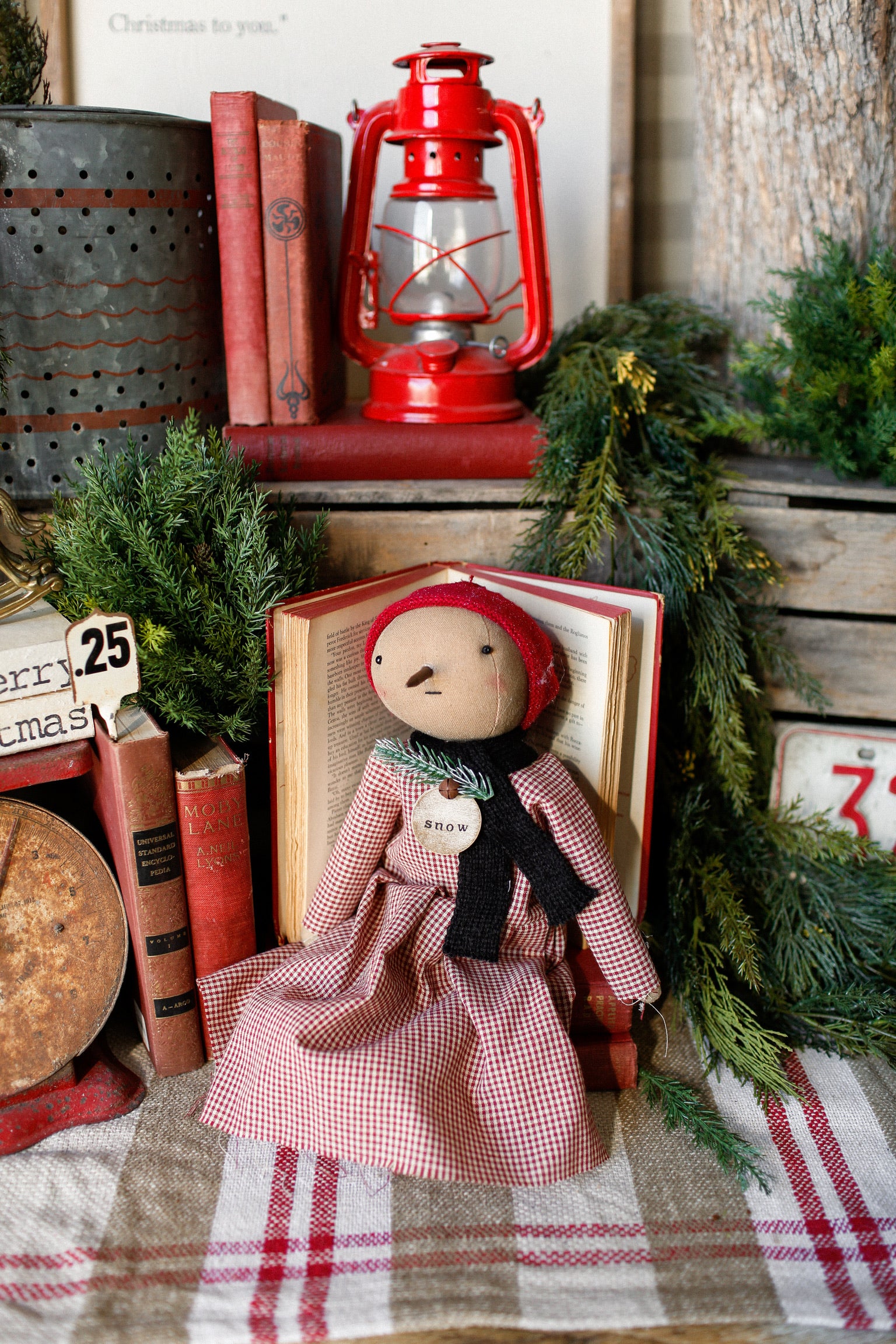 Handmade Snowgirl Doll