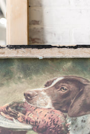 Salvaged Framed Pointer & Pheasant Canvas The Little Burlap Barn®
