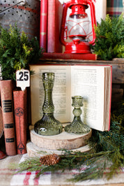 Forest Green Candlestick