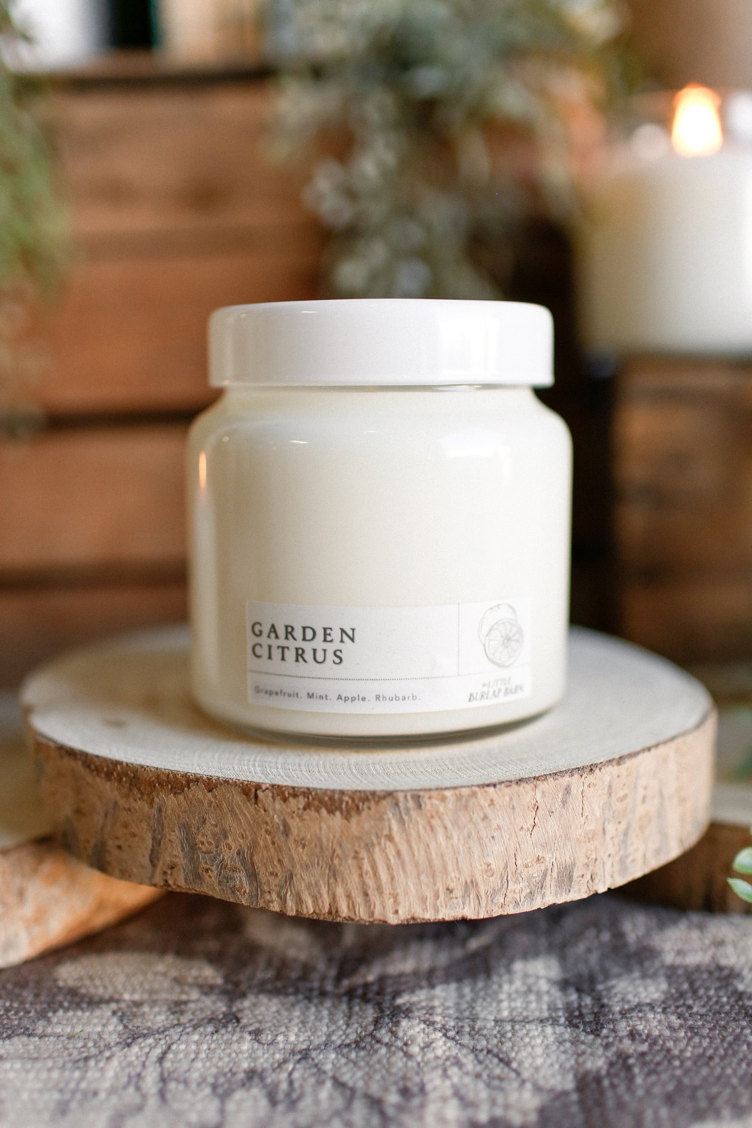 Apothecary Candle -- Garden Citrus The Little Burlap Barn®