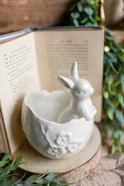 Ceramic Bunny In Egg