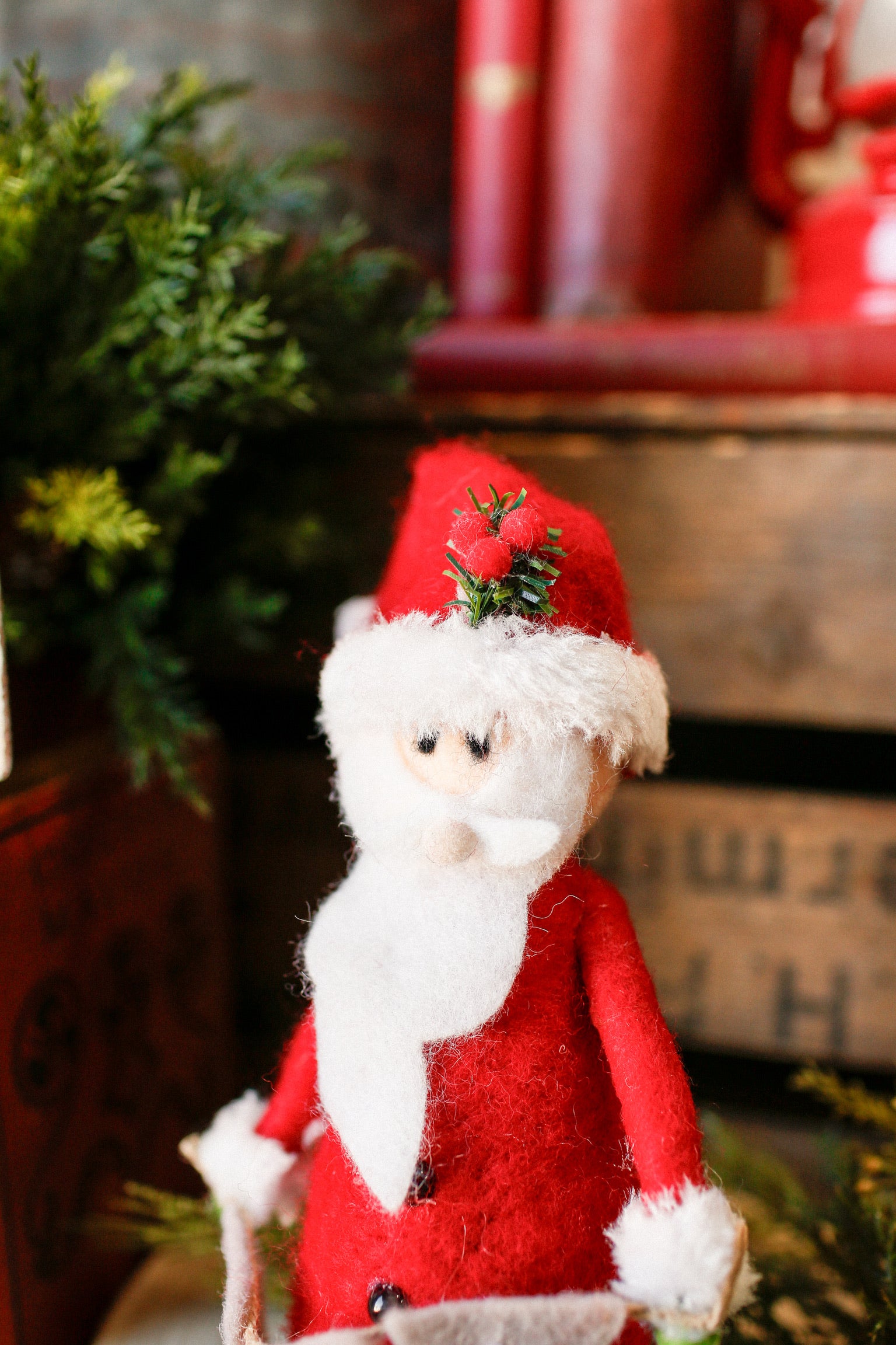Handmade Ho Ho Ho Santa Doll The Little Burlap Barn®