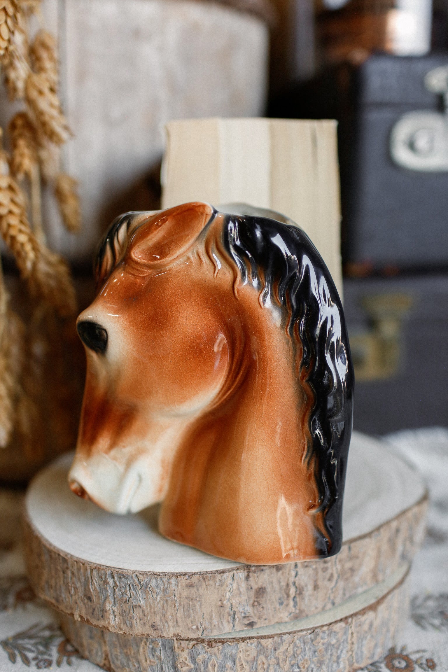 Vintage 1950's Horse Planter