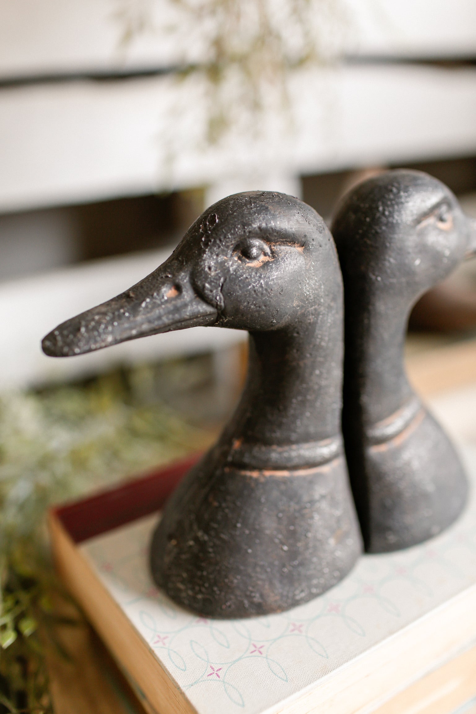 Cast Iron Duck Bookends