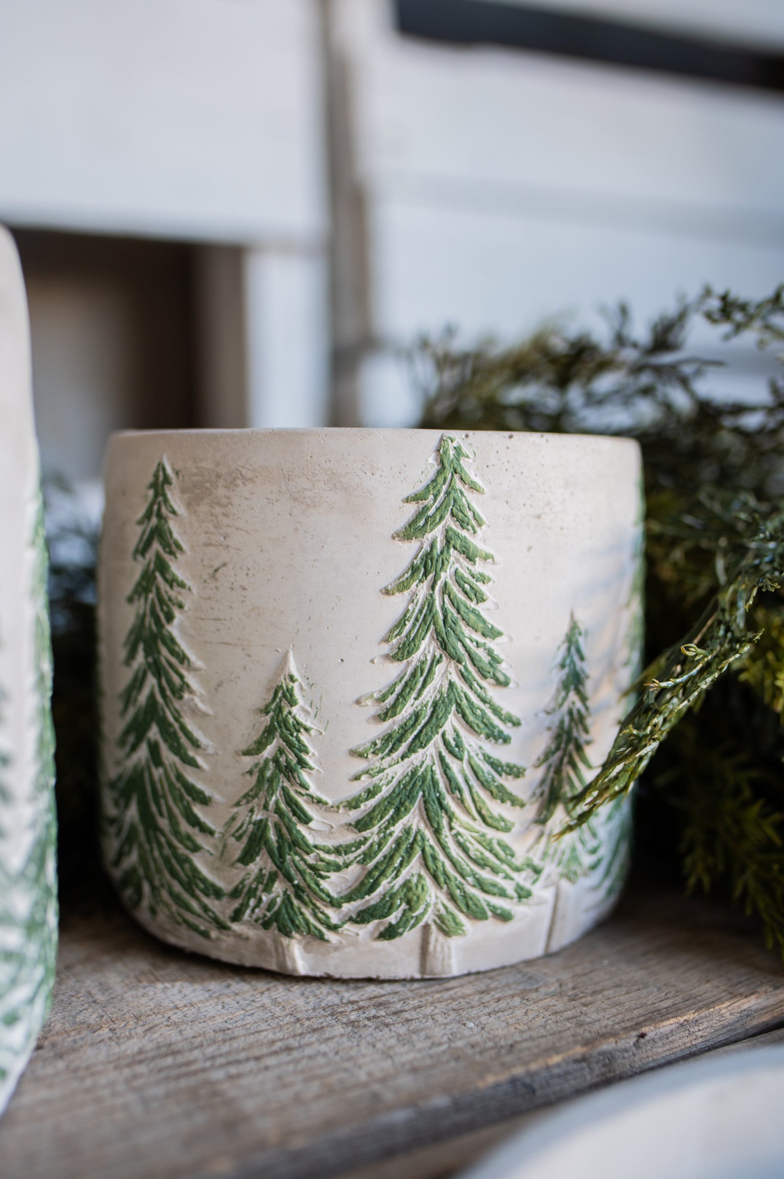 Concrete Tree Farm Pot