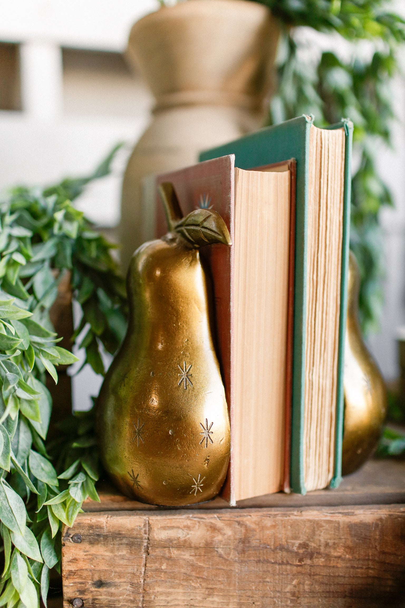 Golden Pear Bookends