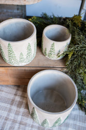 Concrete Tree Farm Pot