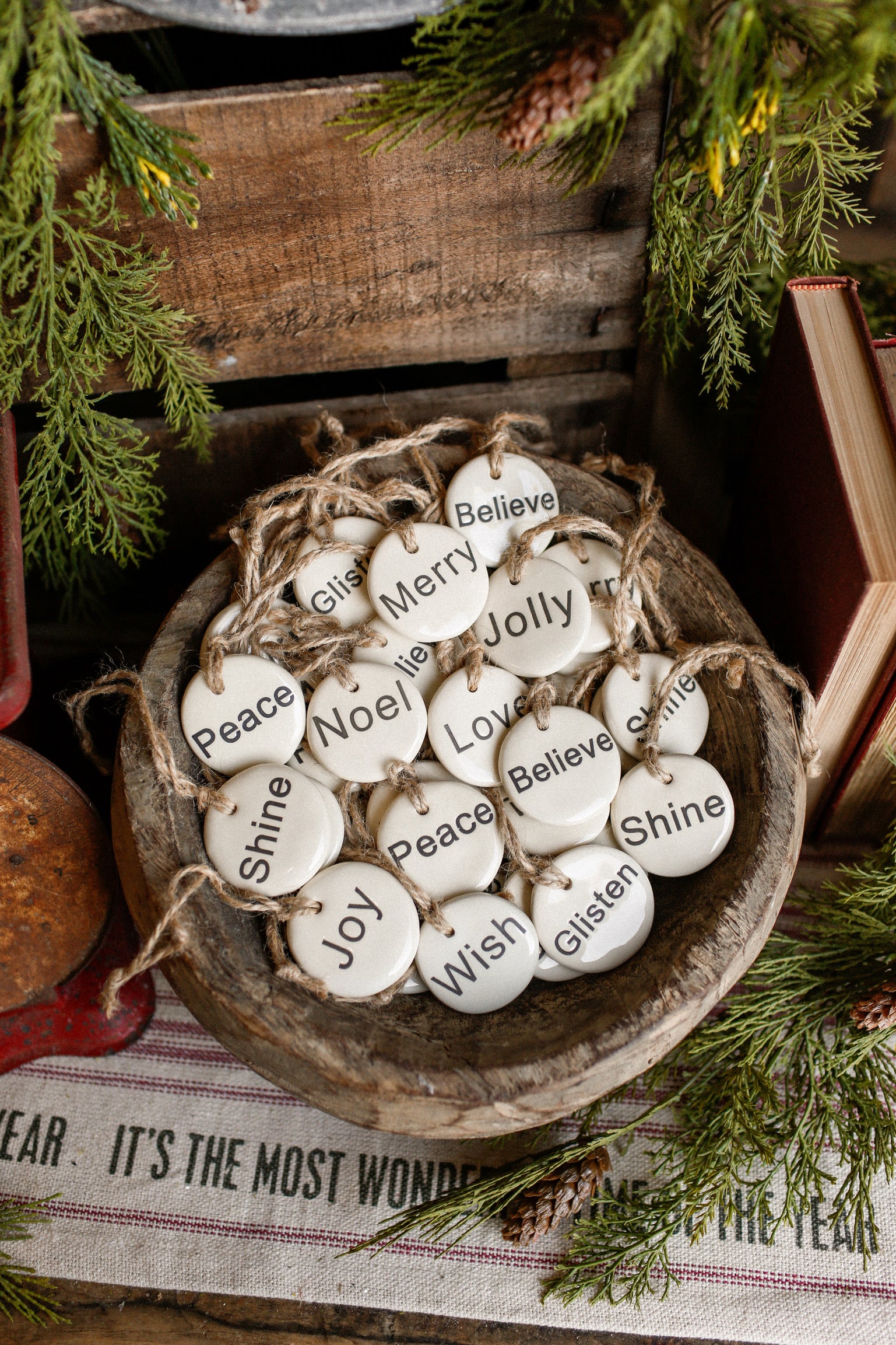 Stoneware Holiday Ornament
