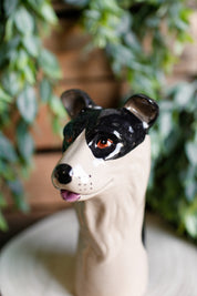Stoneware Dog Vase