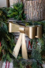 Gold Metal Hanging Bow