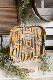 Vintage Yellow Tray The Little Burlap Barn®