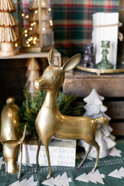 Vintage Brass Regency Deer