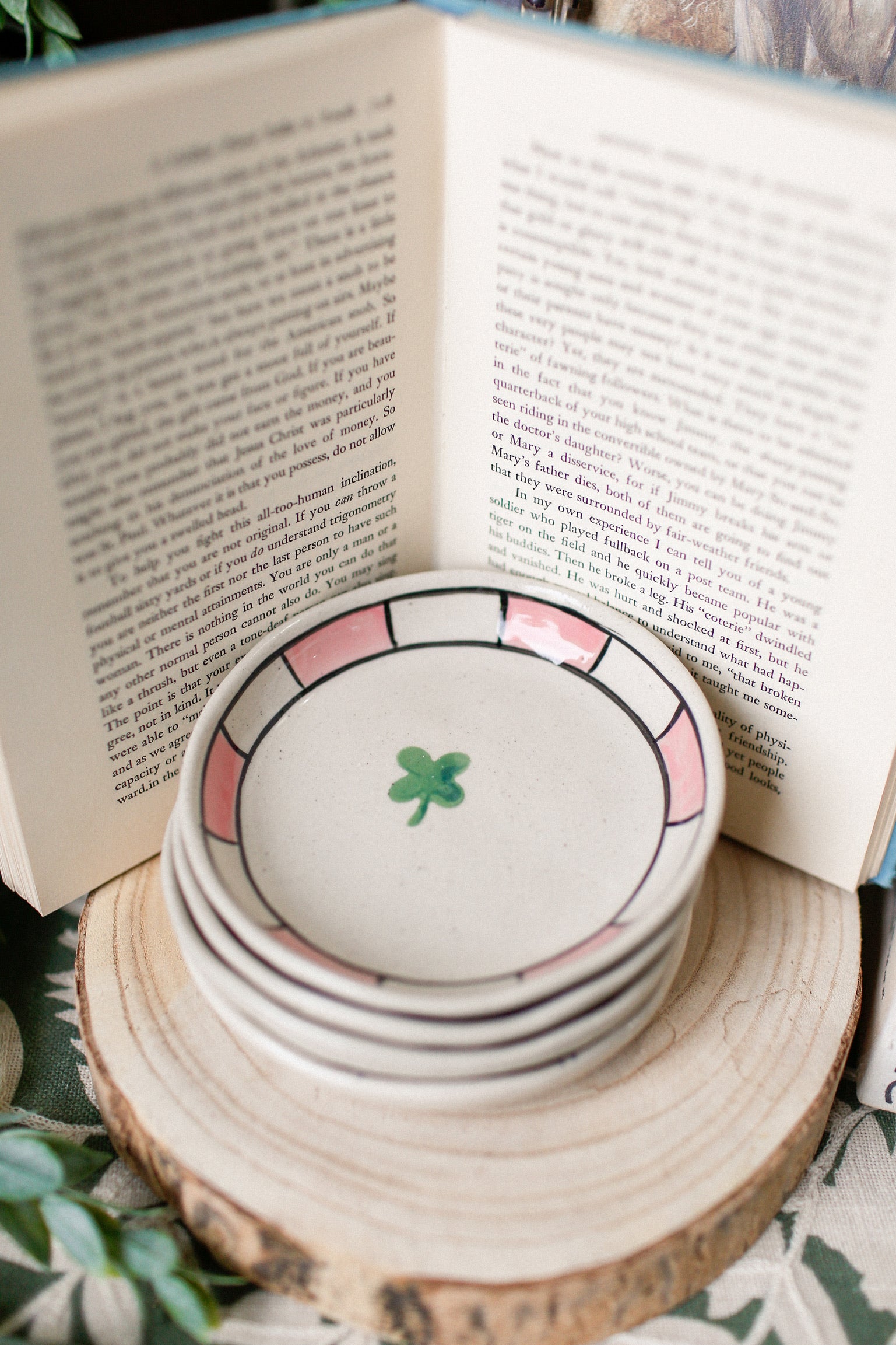 Stoneware Striped Charm Dish The Little Burlap Barn®