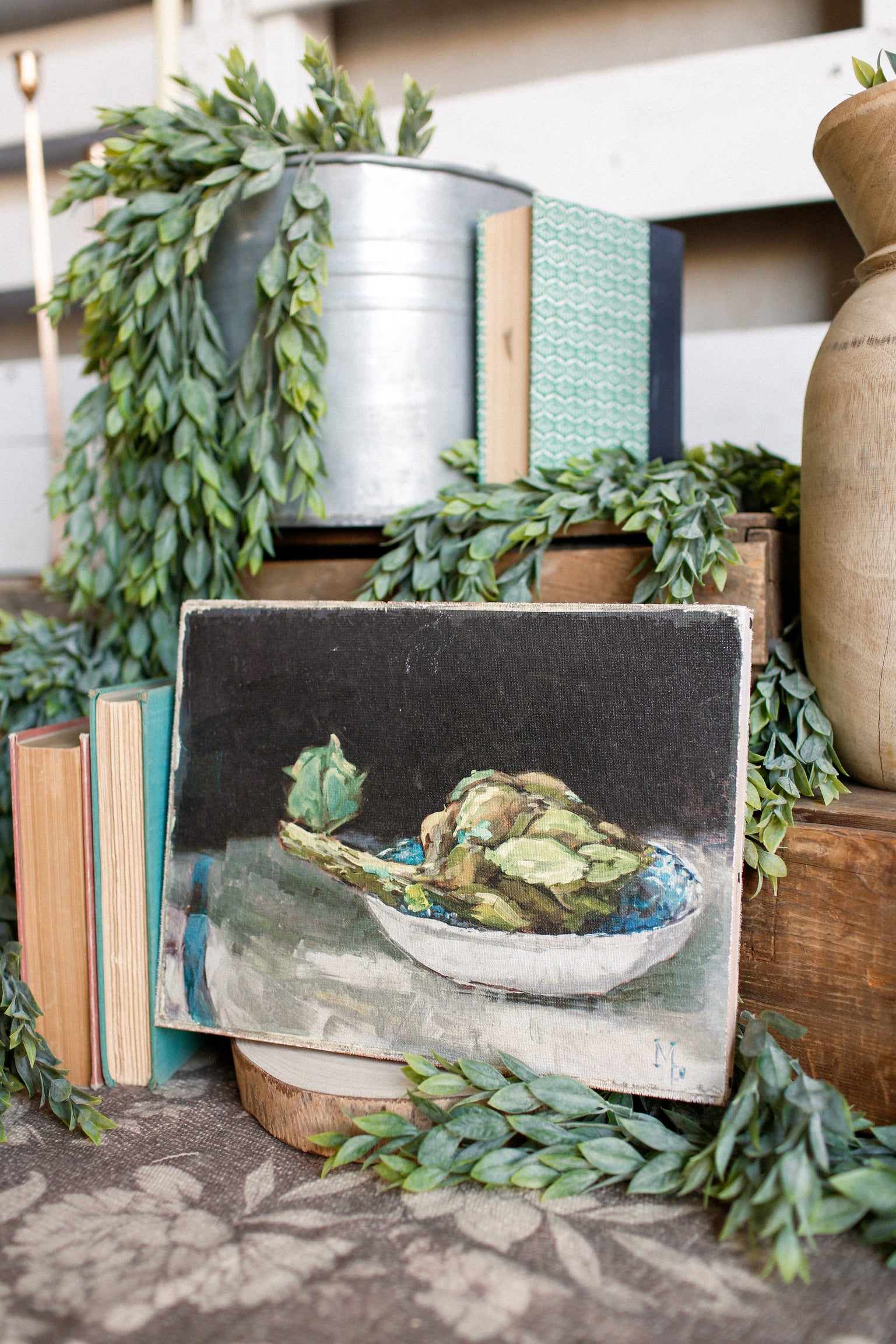 Artichoke Still Life Canvas Print