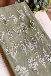Embroidered Wildflower Towels