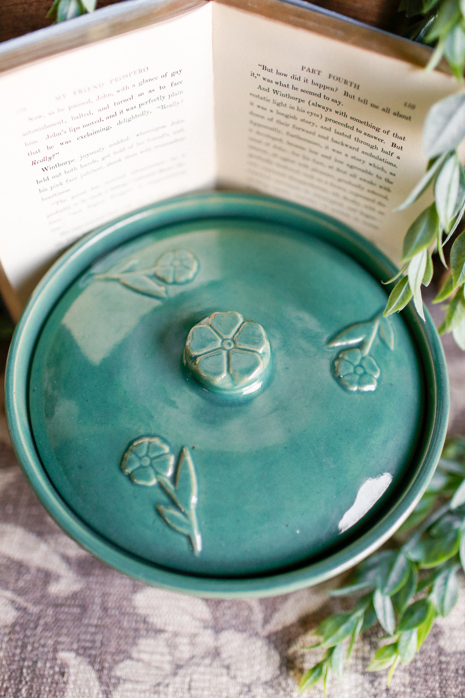 Vintage Floral Casserole Dish