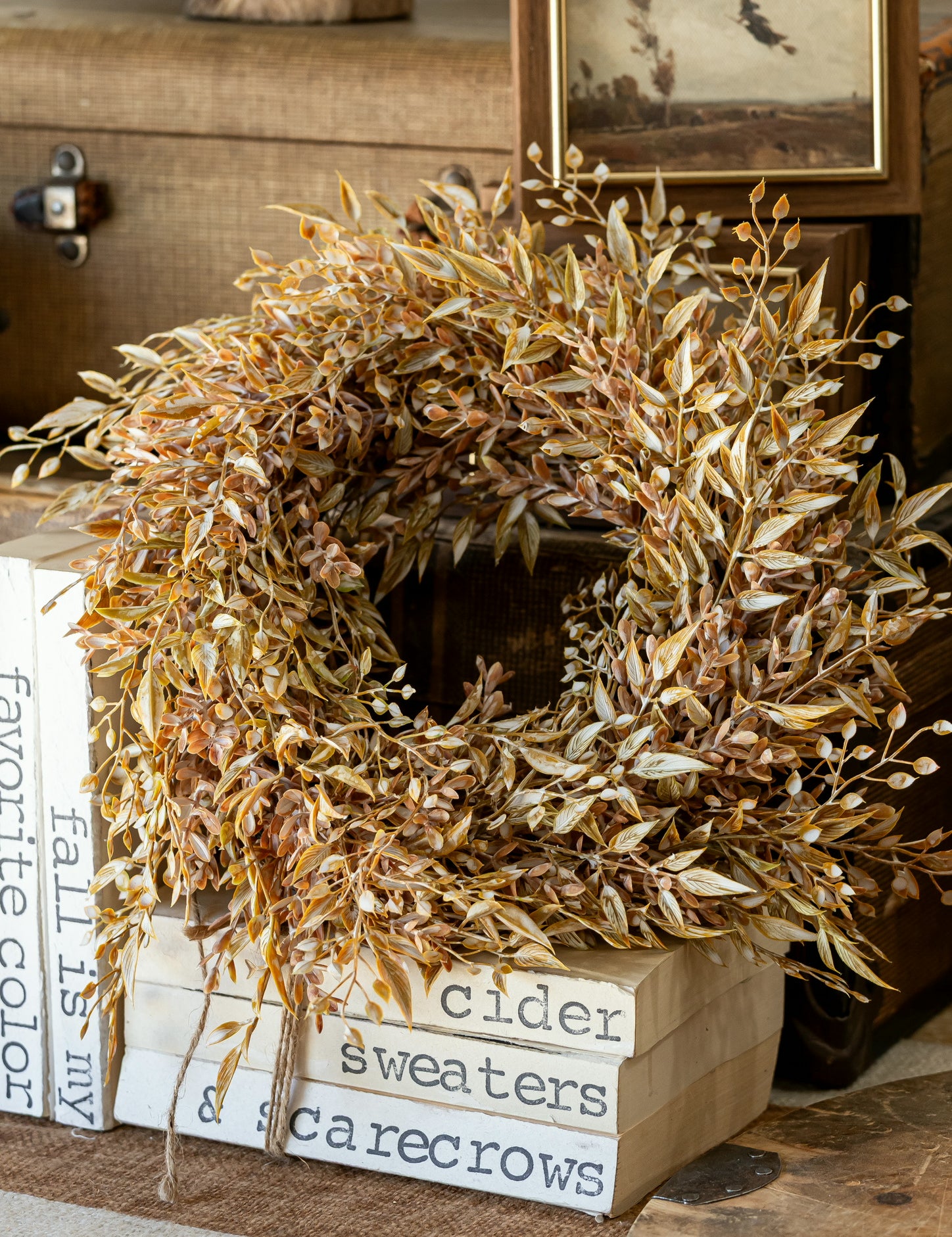Ambermist Sage Mini Wreath The Little Burlap Barn