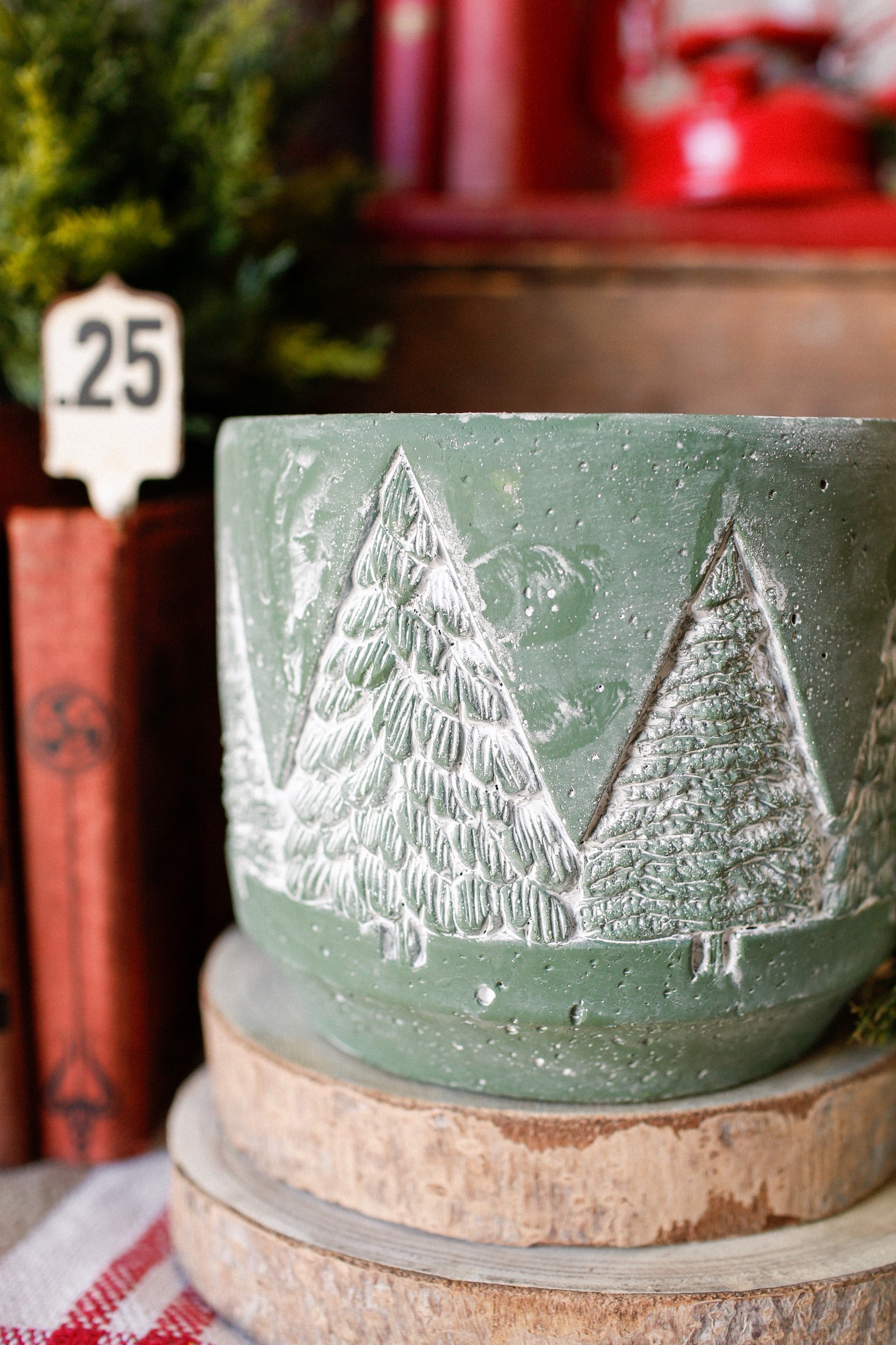 Concrete Evergreen Tree Pot