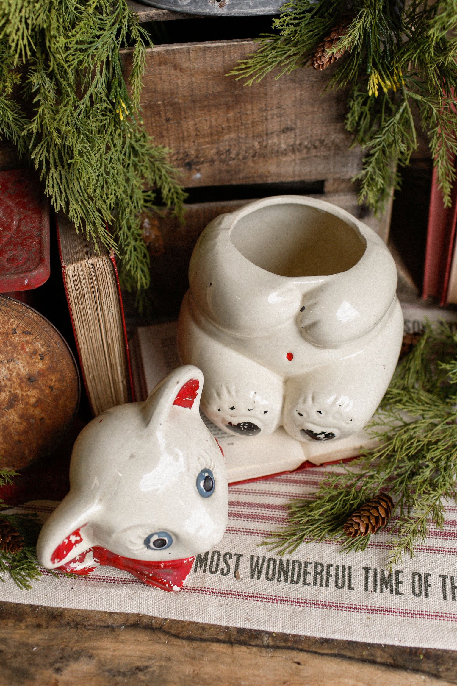 Vintage 1940's Bear Cookie Jar