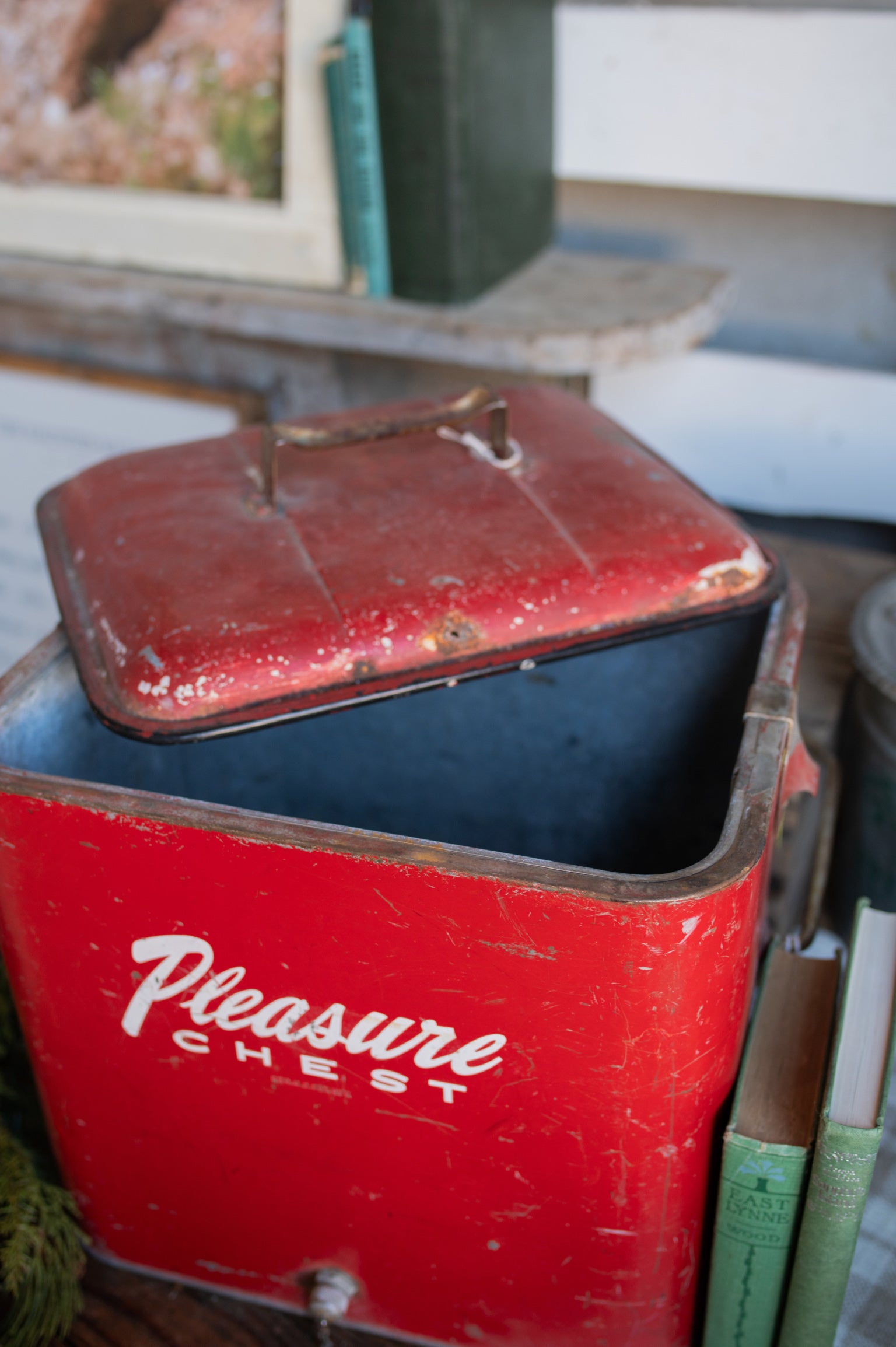 1950's Red Cooler