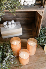 Champagne Flameless Candle Trio The Little Burlap Barn®
