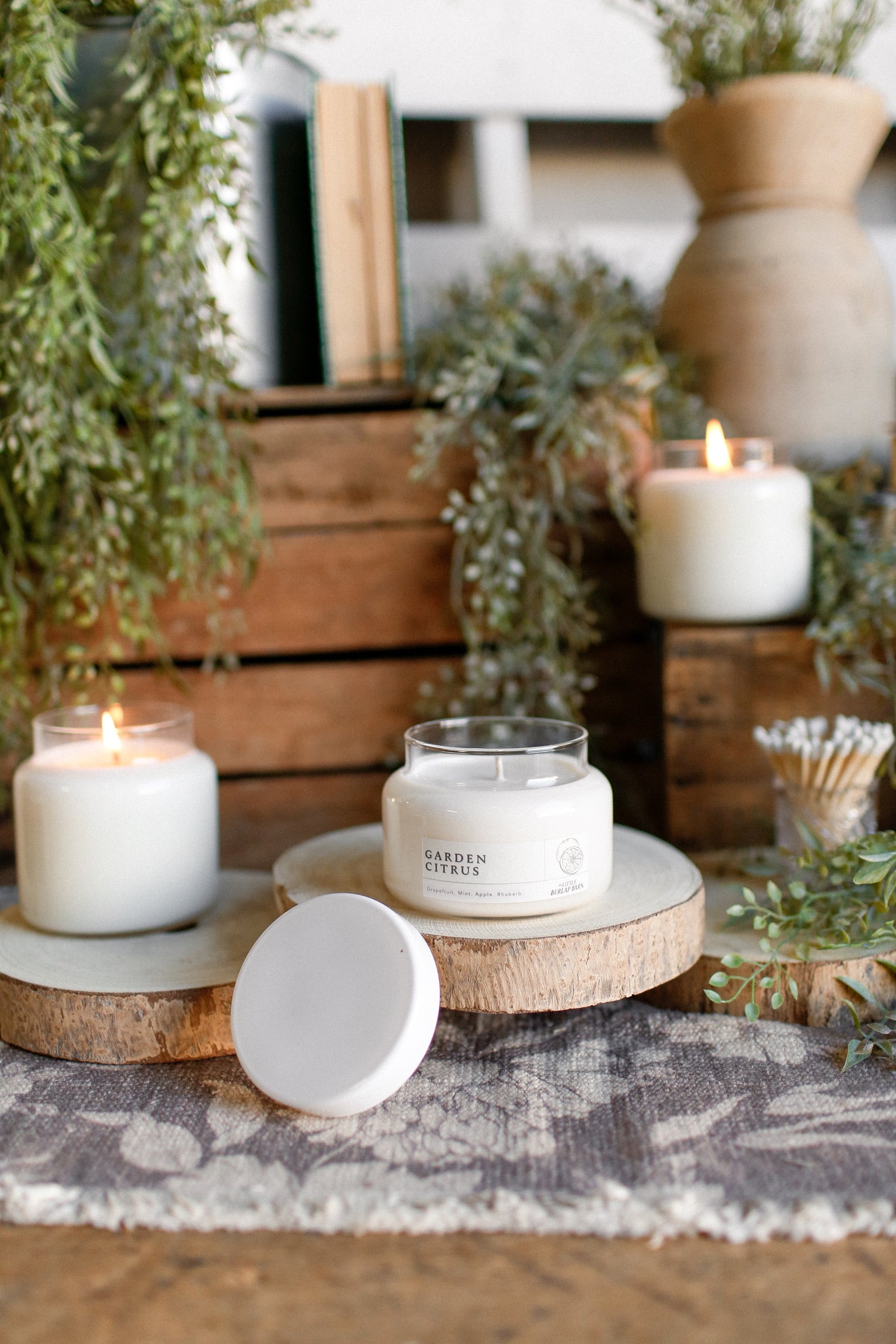Apothecary Candle -- Garden Citrus The Little Burlap Barn®