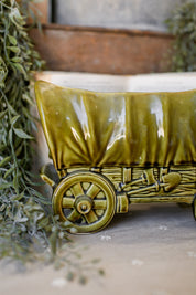Vintage Shawnee Covered Wagon Planter The Little Burlap Barn®
