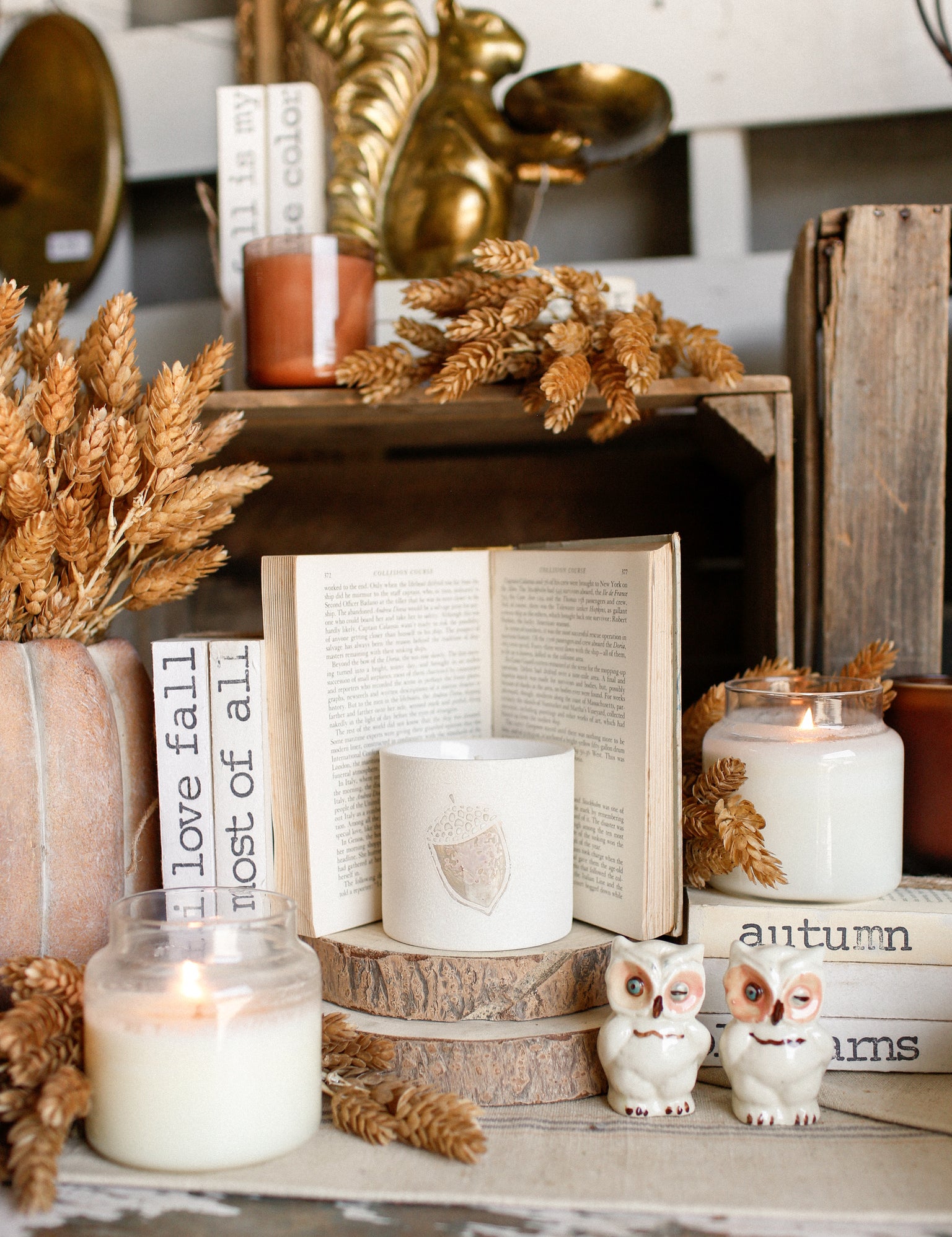 Acorn Pot Candle The Little Burlap Barn®