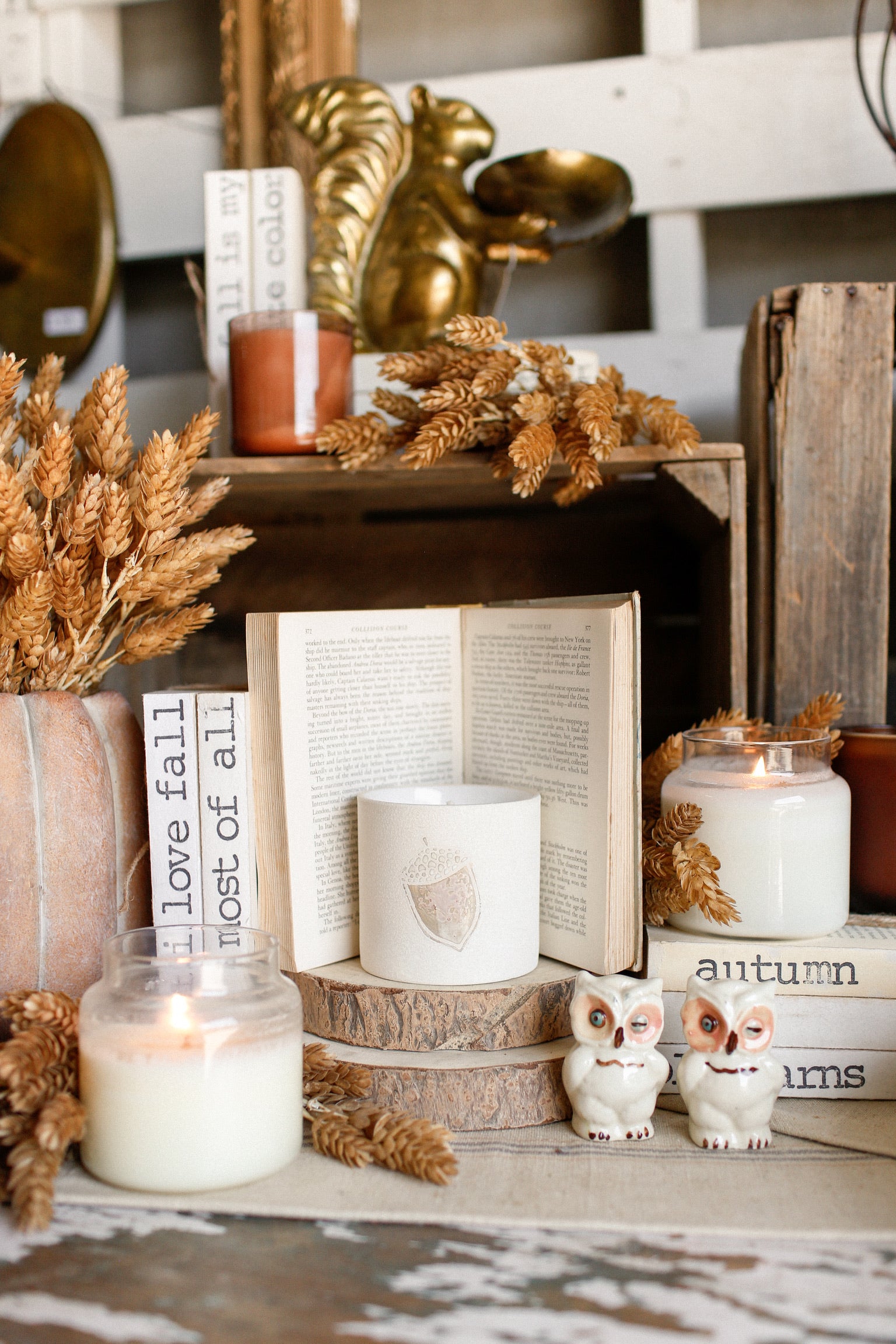Acorn Pot Candle The Little Burlap Barn®