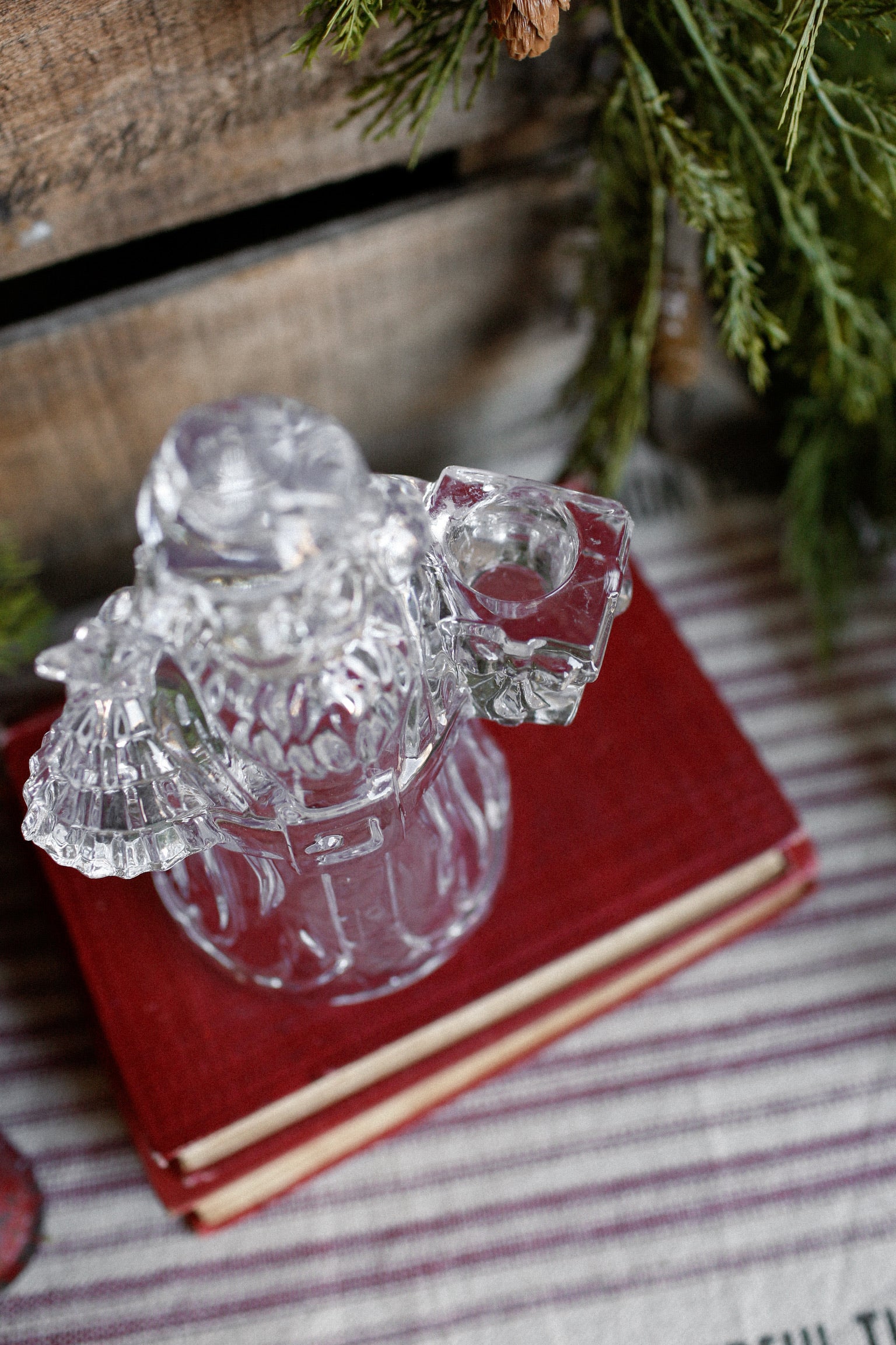 Vintage Crystal Santa