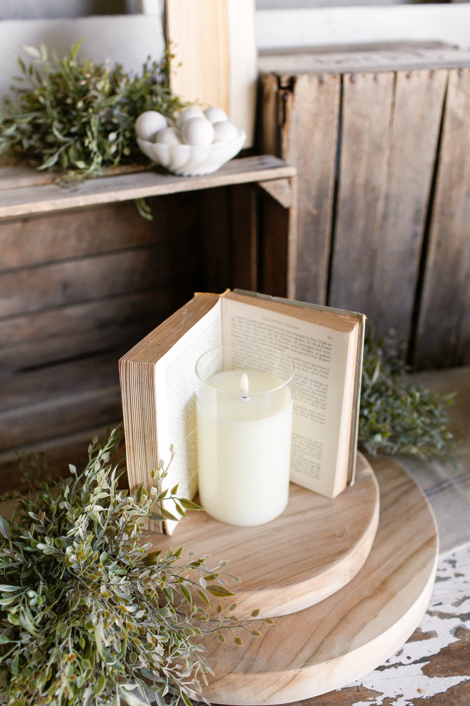 XS Ivory Flameless Candle The Little Burlap Barn®