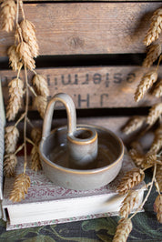 Handmade Handled Candlestick Holder