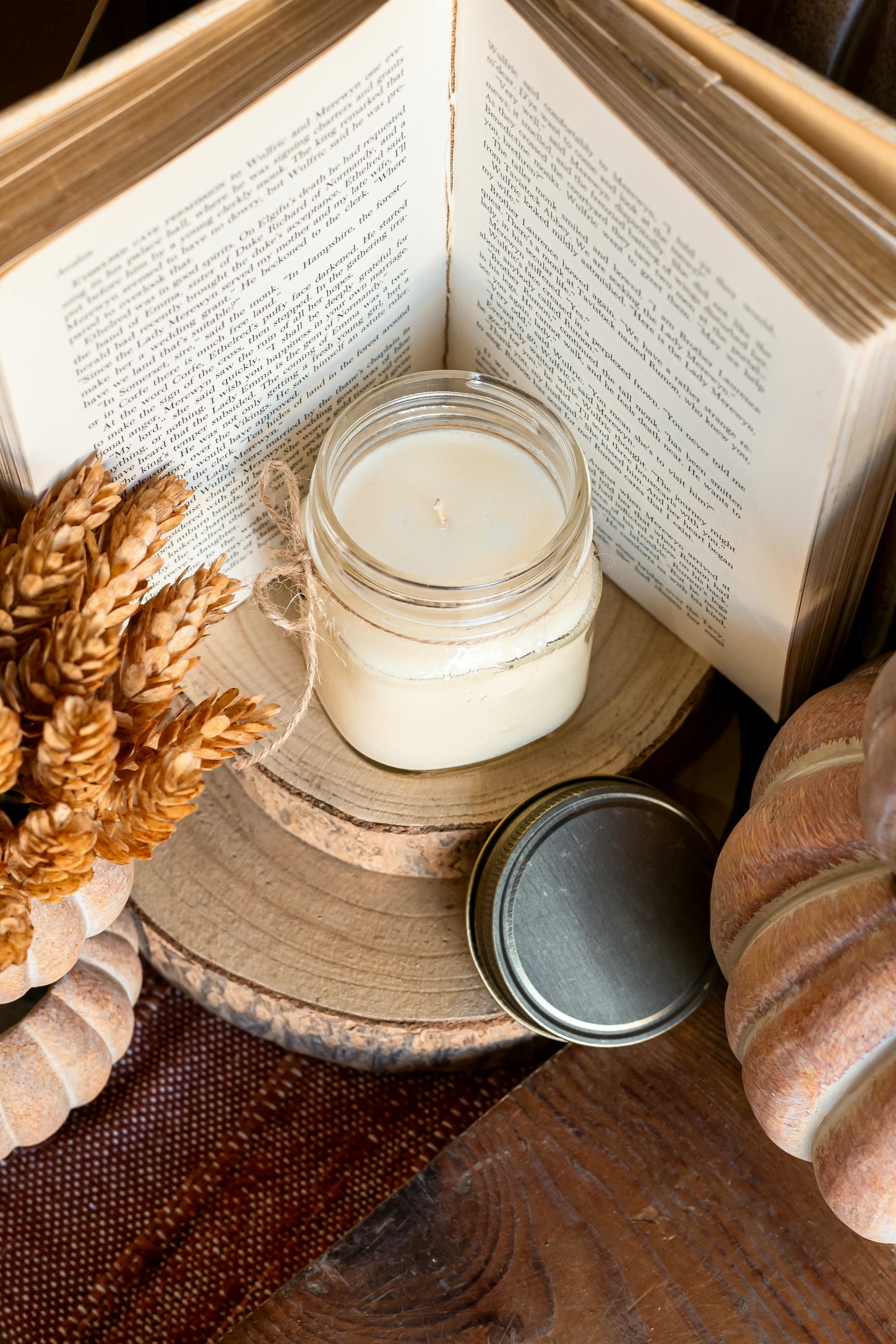 Autumn Kitchen Mason Jar Candle The Little Burlap Barn