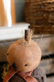 Handmade "Happy Fall" Pumpkin Doll