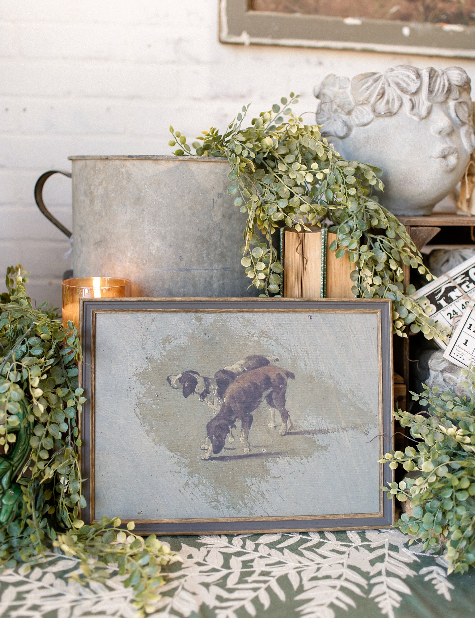 Two Dogs Framed Art The Little Burlap Barn®