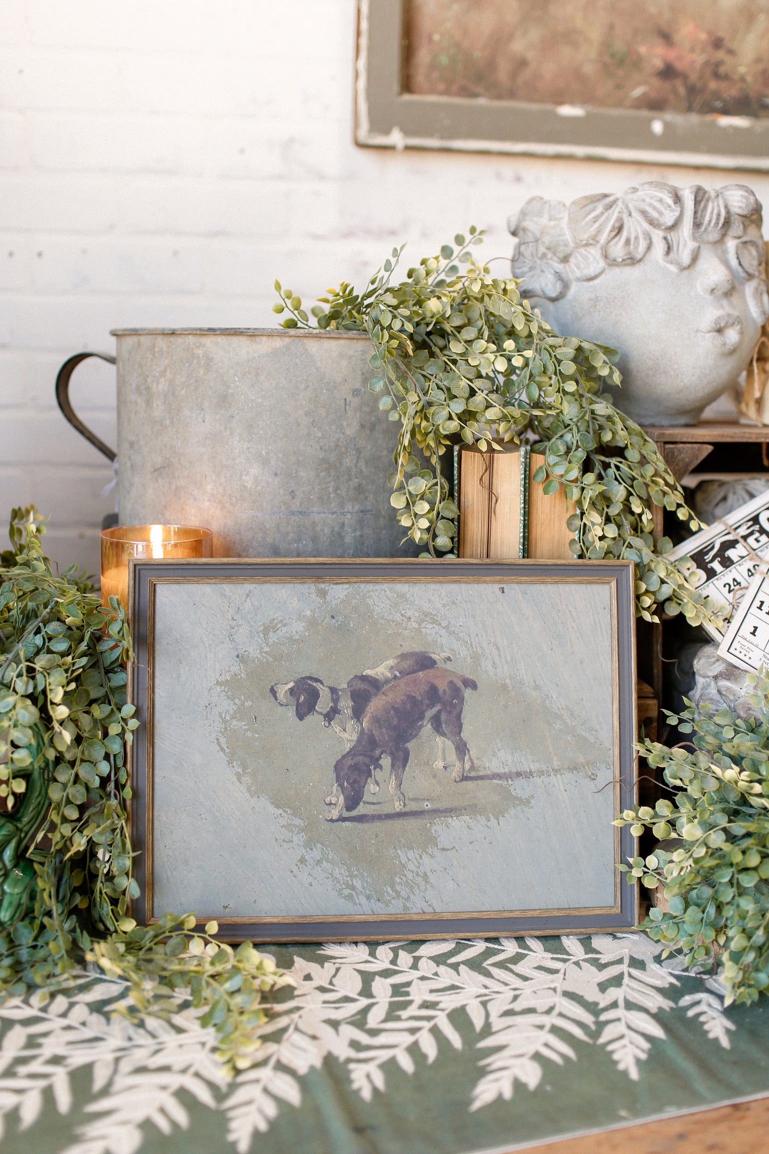 Two Dogs Framed Art The Little Burlap Barn®