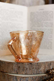 Vintage Carnival Glass Cream & Sugar