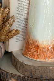 Stoneware Woodland Fox Vase Creative Co-Op