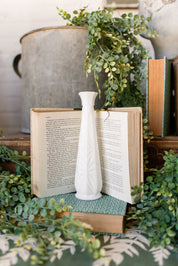 Vintage Cut Milk Glass Bud Vase The Little Burlap Barn®