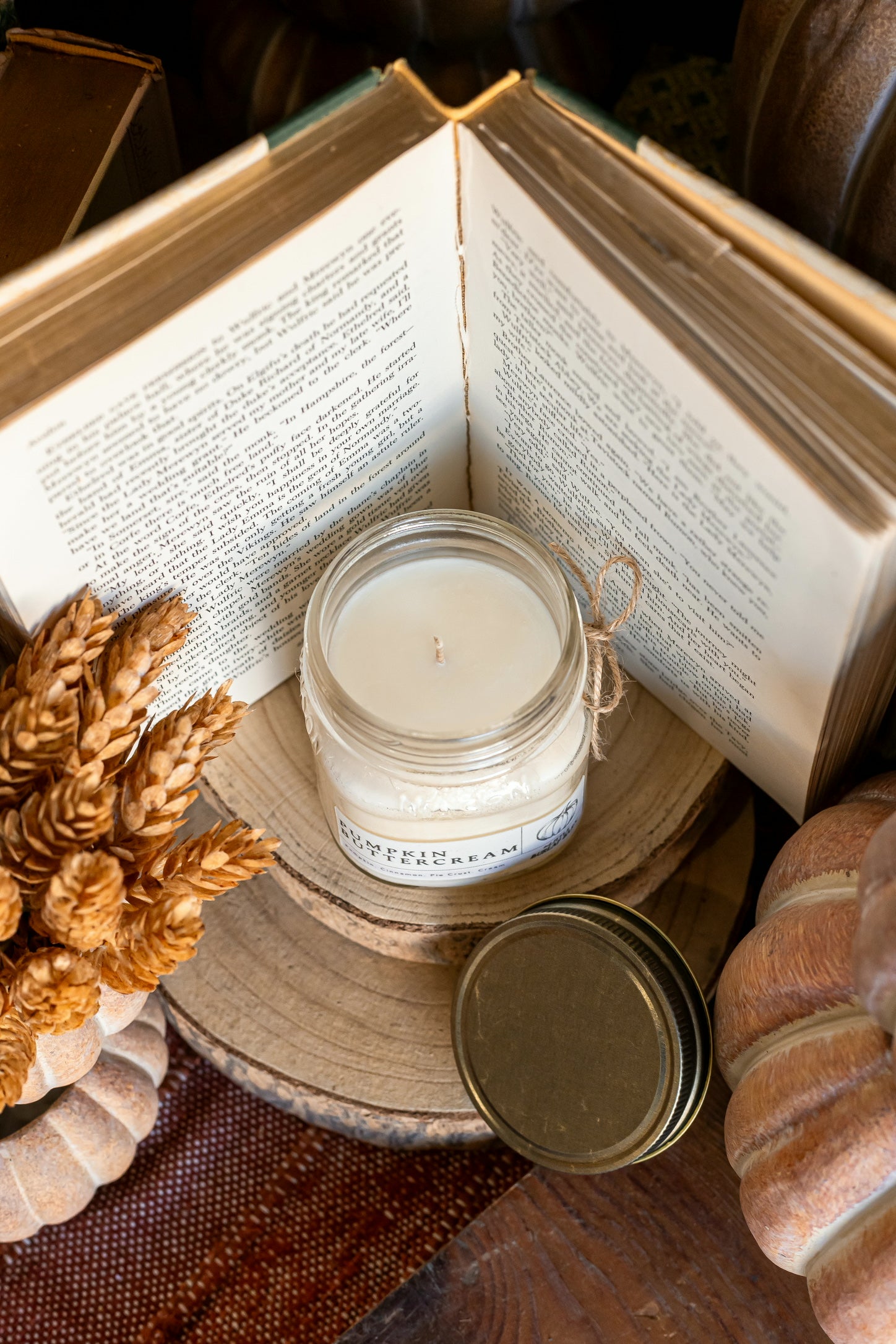 Pumpkin Buttercream Mason Jar Candle The Little Burlap Barn