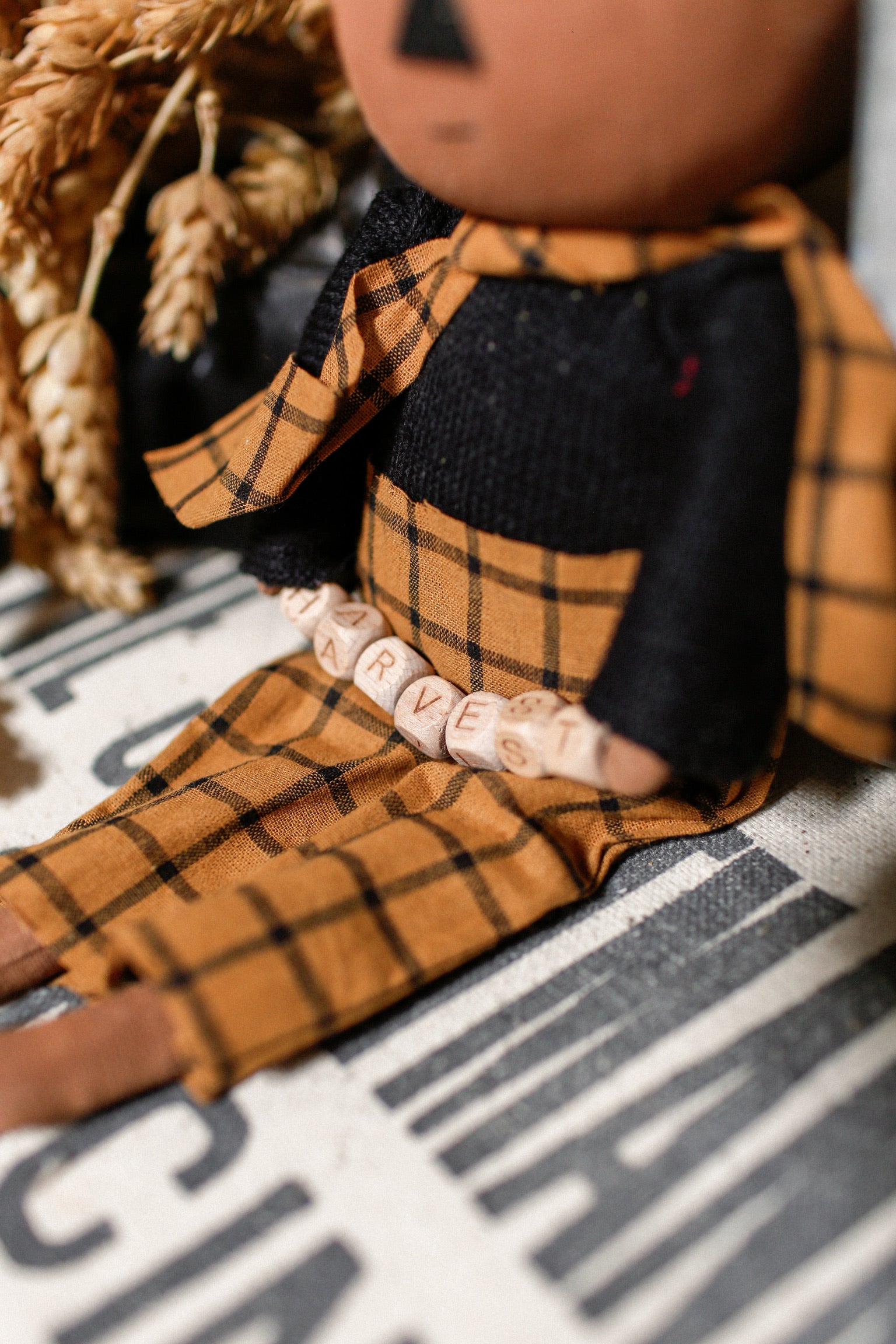 Handmade Harvest Jack Doll