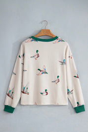 Twisted Rib Mallard Duck Pullover Pink Irene Wholesale