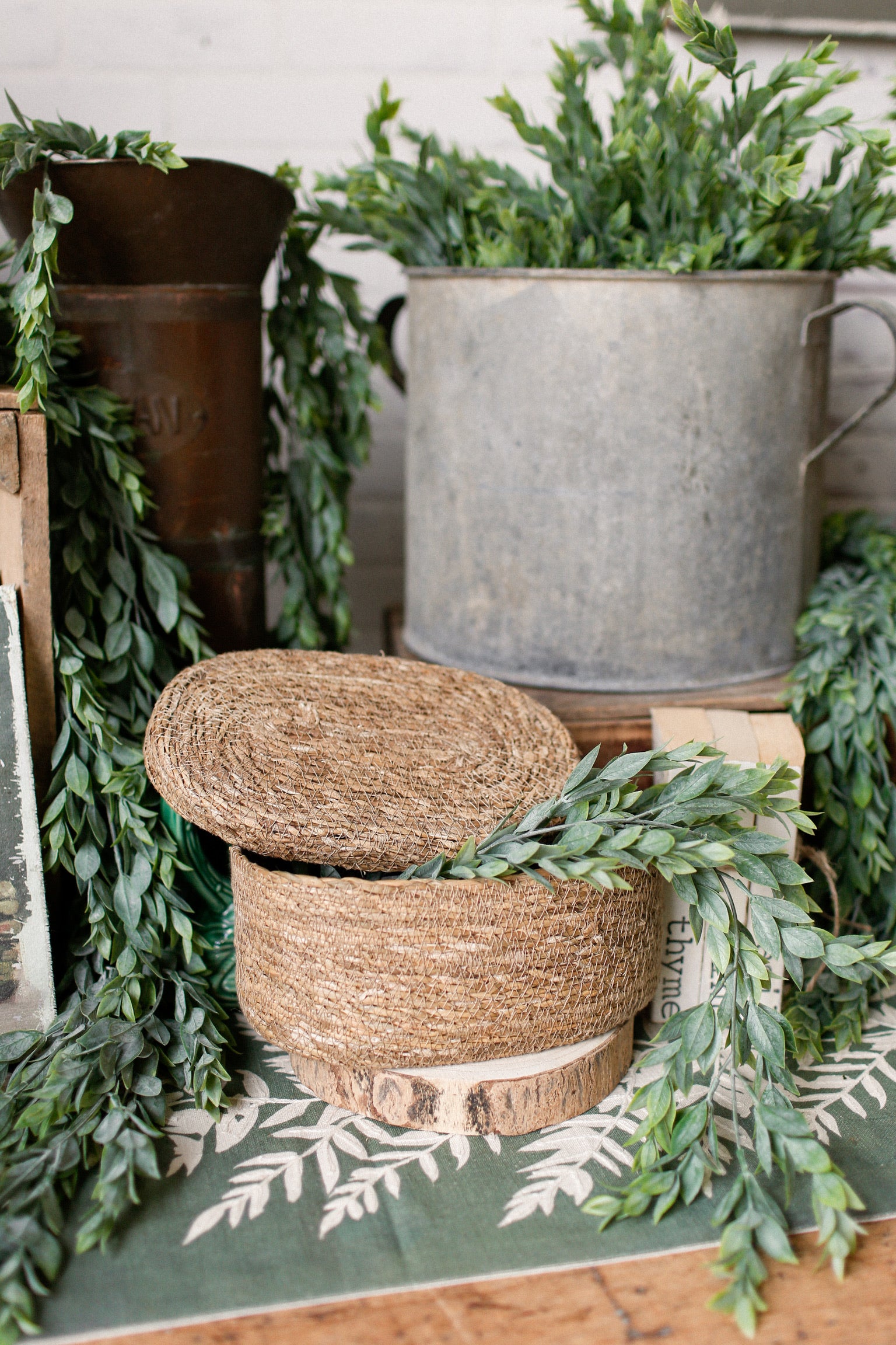 Hand-Woven Seagrass Basket The Little Burlap Barn®