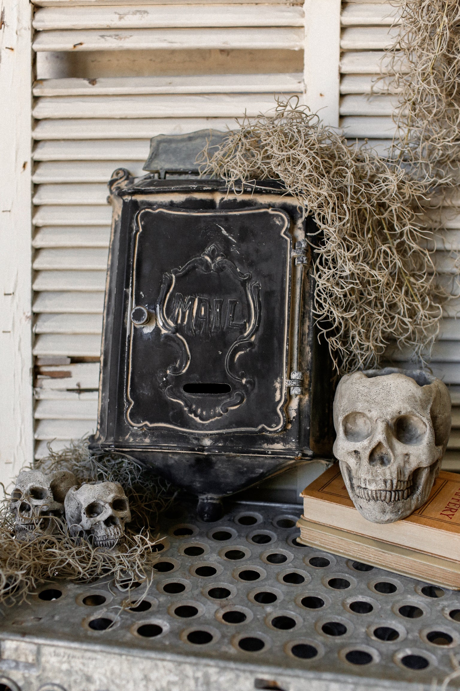 Vintage Cast Iron Mailbox