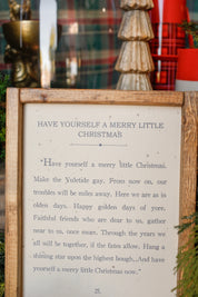 Handmade "Have Yourself A Merry Christmas" Framed Sign
