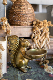 Brass Squirrel Figurine
