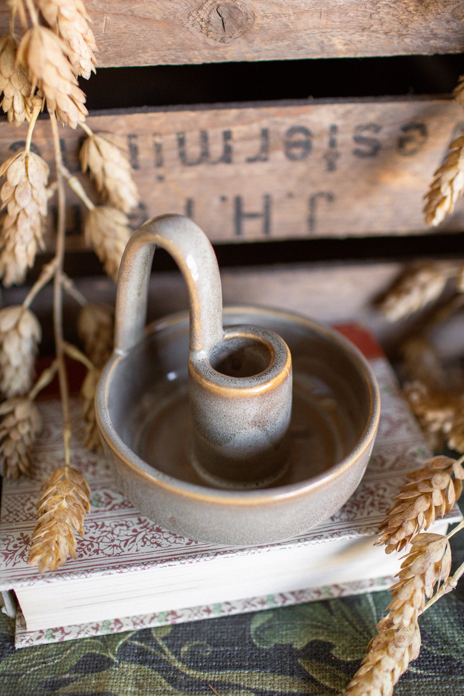 Handmade Handled Candlestick Holder