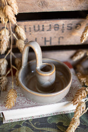 Handmade Handled Candlestick Holder